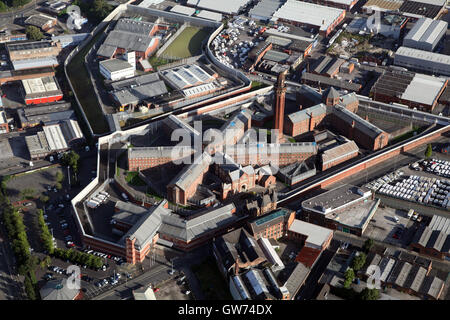 Vista aerea di Strangeways HM Prison Manchester, Regno Unito Foto Stock