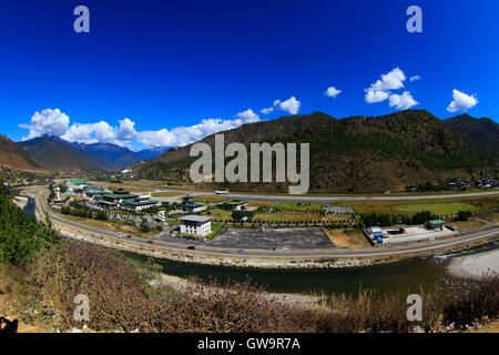 Paro International Airport, Bhutan Foto Stock