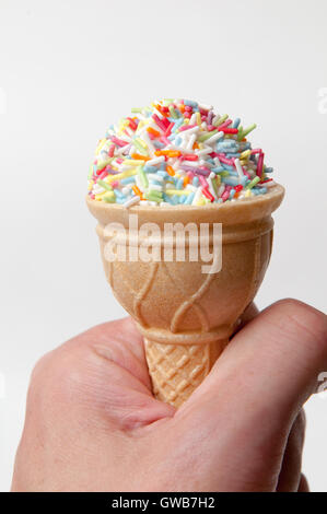 Ice Cream sagomata ad alto contenuto calorico snack dolce Foto Stock
