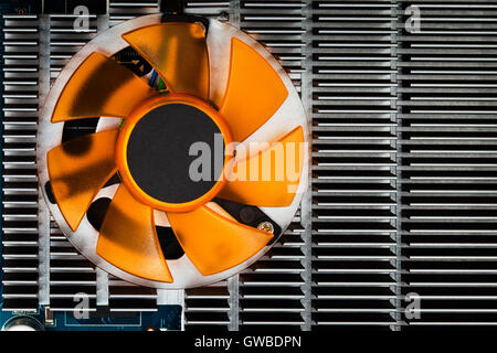 Moderno computer graphics card close up Foto Stock