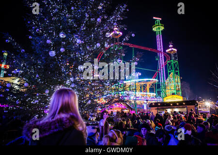 London Hyde Park Winter Wonderland 2014, REGNO UNITO Foto Stock