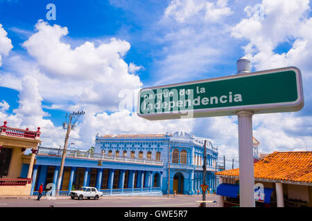 PINAR DEL RIO, CUBA - 10 settembre 2015: il centro della città ed è sede del governo della provincia ha una buona reputazione Foto Stock