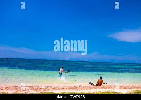 VINALES, CUBA - Settembre 12, 2015: Cayo Jutias spiaggia del mare del Nord di Cuba. Foto Stock