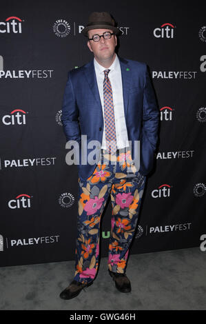 Beverly Hills, CALIFORNIA, Stati Uniti. 13 settembre 2016. 13 settembre 2016 - Beverly Hills, California. Chris Sullivan. Paley Center for Media's PaleyFest 2016 Fall TV Preview - ''This Is Us'' si tiene presso il Paley Center for Media. Crediti: Birdie Thompson/AdMedia/Alamy Live News Foto Stock