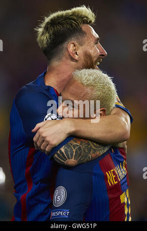 Barcellona, Spagna. Xiii Sep, 2016. durante la Champions League Soccer match tra FC Barcelona e Celtic FC, allo stadio Camp Nou a Barcellona, Spagna, martedì 13 settembre, 2016. Foto: S.Lau Credito: dpa/Alamy Live News Foto Stock