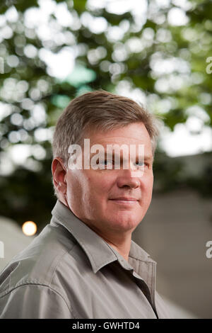 Ray Mears, l'inglese boscaiolo, istruttore imprenditore, autore e presentatore TV al Edinburgh International Book Festival. Edimburgo, Scozia. 29 Agosto 2016 Foto Stock