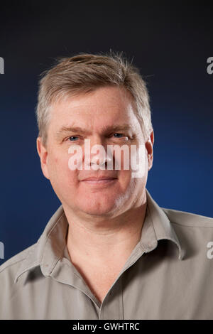 Ray Mears, l'inglese boscaiolo, istruttore imprenditore, autore e presentatore TV al Edinburgh International Book Festival. Edimburgo, Scozia. 29 Agosto 2016 Foto Stock