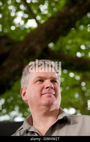 Ray Mears, l'inglese boscaiolo, istruttore imprenditore, autore e presentatore TV al Edinburgh International Book Festival. Edimburgo, Scozia. 29 Agosto 2016 Foto Stock