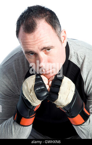 Boxer caucasica 40 anni Foto Stock