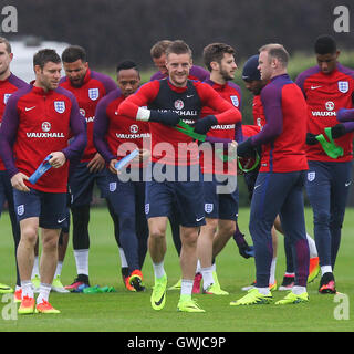 L'Inghilterra del 23-uomo Campionato Europeo squad train davanti alla finale di domani amichevole contro il Portogallo. Dotato di: Jamie Vardy dove: Londra, Regno Unito quando: 01 Giu 2016 Foto Stock