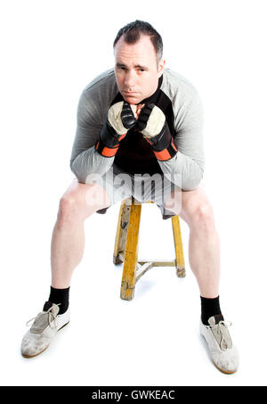 Boxer caucasica 40 anni Foto Stock