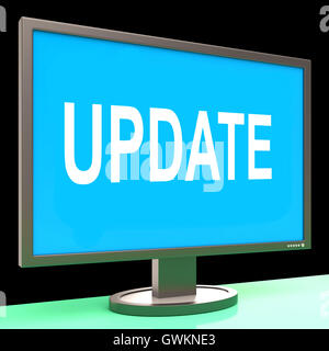 La schermata di aggiornamento dei mezzi modificati gli aggiornamenti o upgrade Foto Stock