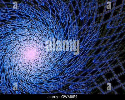 Abstract net spirale - generati digitalmente immagine Foto Stock