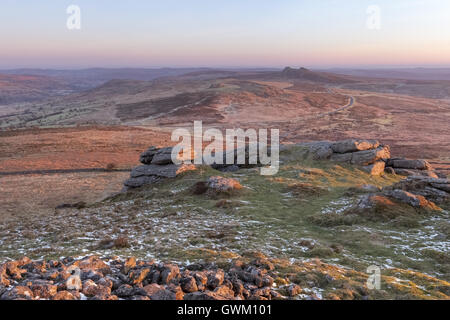 Alba da rippon tor Foto Stock