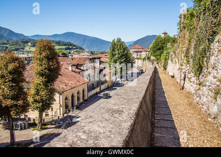 Feltre, una cittadina nel Parco Nazionale delle Dolomiti Bellunesi, provincia di Belluno, regione Veneto, Italia. Foto Stock