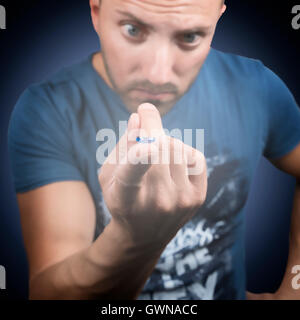 lenti a contatto Foto Stock