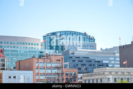 Ottawa, Canada - 2 Settembre 2016: Ufficio e edifici di appartamenti nel centro di Ottawa, Ontario. Foto Stock