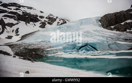 Ghiacciaio Wedgemount Whistler, British Columbia, Canada Foto Stock