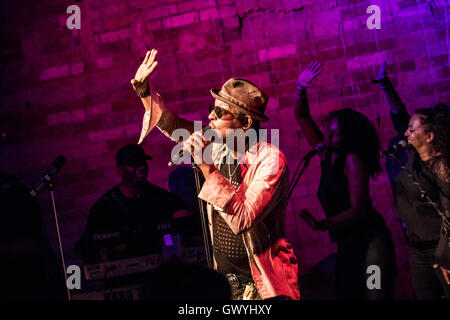 Shalamar eseguire live al Canvas Bournemouth offre: Jeffrey Daniel, Shalamar dove: Bournemouth, Regno Unito quando: 2 Giu 2016 Foto Stock