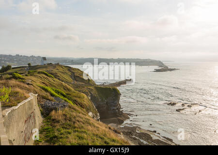 Strade in St jean de luz bay Foto Stock