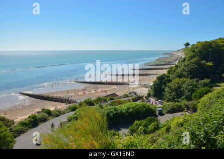 Holywell Retreat spiaggia. Eastbourne. East Sussex. In Inghilterra. Regno Unito Foto Stock