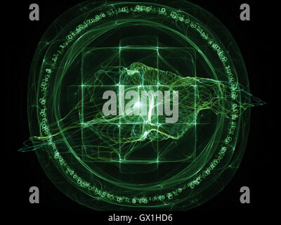 Verso i concetti numerici Foto Stock