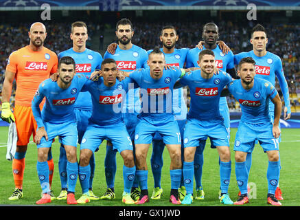 SSC Napoli i giocatori posano per una foto di gruppo Foto Stock