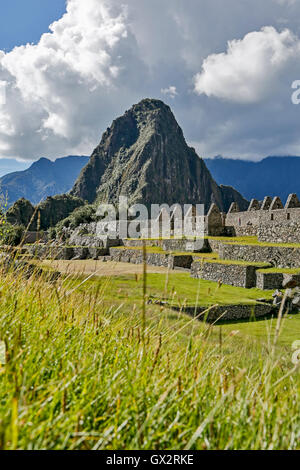 Machu Picchu rovine, Cusco, Perù Foto Stock