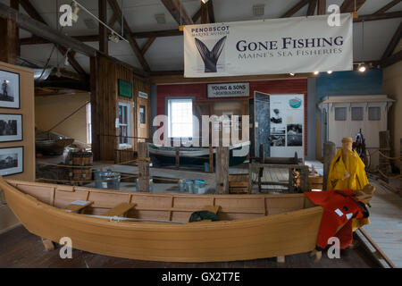 Penobscot museo marino Searsport Maine ME Foto Stock