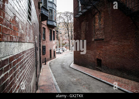 Vicolo di Boston, Massachusetts. Foto Stock