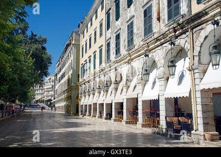 Il Liston Corfu ISOLE IONIE Grecia Foto Stock