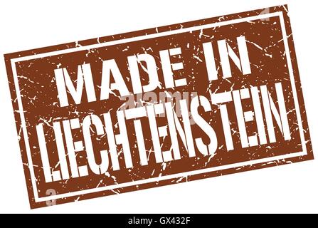 Realizzati in Liechtenstein timbro Illustrazione Vettoriale