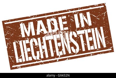 Realizzati in Liechtenstein timbro Illustrazione Vettoriale