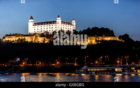 Il castello di Bratislava, Slovacchia Foto Stock