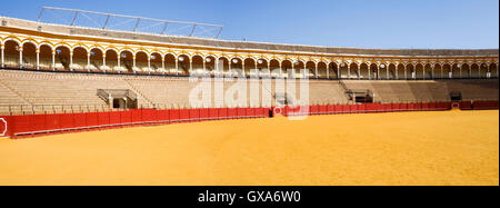 La Maestranza Bullring in Seville, Andalusia, Spagna. Foto Stock