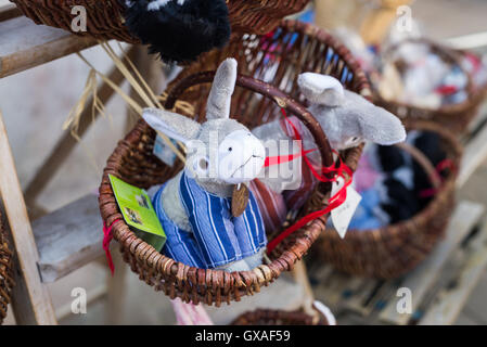 Negozio di souvenir shop a Saint-Martin-de-Ré sull'isola Ile de Ré, Charente-Maritime, Poitou Charentes, Francia Foto Stock