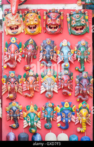 Colorati souvenir in vendita, Bhaktapur, Nepal Foto Stock