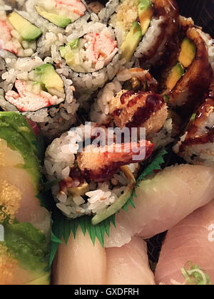 Sushi giapponese Foto Stock