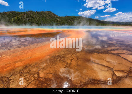 Grand Prismatic Spring nel Parco Nazionale di Yellowstone Foto Stock