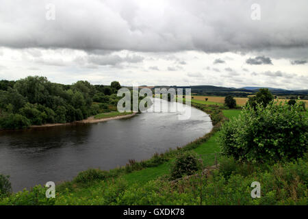 Fiume Tweed, Coldstream, Scottish Borders, Scotland, Regno Unito Foto Stock