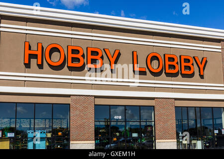 Muncie - Circa nel settembre 2016: Hobby Lobby Store. Hobby Lobby è una proprietà privata Christian Principled Azienda III Foto Stock