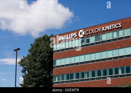 Un logo segno al di fuori della sede di Philips la cinetica di colore a Burlington, Massachusetts il 14 agosto 2016. Foto Stock