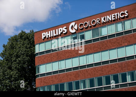 Un logo segno al di fuori della sede di Philips la cinetica di colore a Burlington, Massachusetts il 14 agosto 2016. Foto Stock