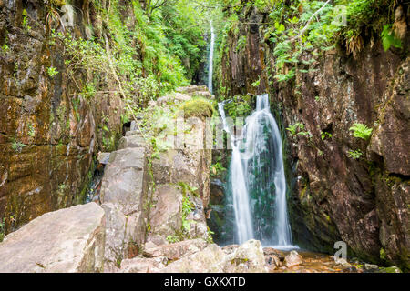 Forza di scala, la più lunga in caduta libera la cascata nel distretto del Lago Foto Stock