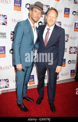 Hollywood, California, USA. Xiv Sep, 2016. Ho15853CHW.Il 2016 Canale Anglophile Awards presenta ''Un saluto a British Entertainment'' .British Console Generale della residenza, Hancock Park, CA.15/09/2016.MATT GOSS e Chris O CONNOR - BRITISH il Console Generale a Los Angeles . © Clinton H.Wallace/Photomundo International/ Foto Inc © Clinton Wallace/Globe foto/ZUMA filo/Alamy Live News Foto Stock