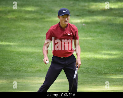 Monza, Italia. Il 17 settembre 2016. golf player Li-Hao Tong a 73 Golf Italian Open 2016. Credito: Federico Rostagno/Alamy Live News Foto Stock