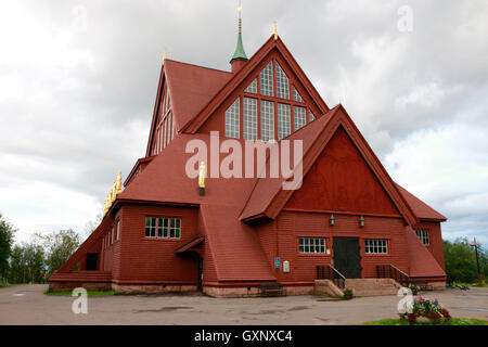 Impressionen: Kirche di Kiruna, Lappland, Schweden. Foto Stock