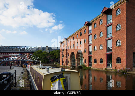 Manchester castlefield Merchant Warehouse Castlefield loft uffici stile paesaggio urbano mulino di mattoni waterfront Rochdale c Foto Stock