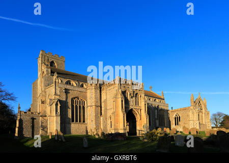 St Margarets chiesa parrocchiale, Cley-next-il-Mare, Costa North Norfolk, Inghilterra, Regno Unito Foto Stock