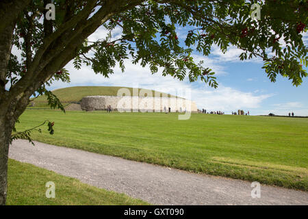 Newgrange Cairn, Donore, Irlanda Foto Stock